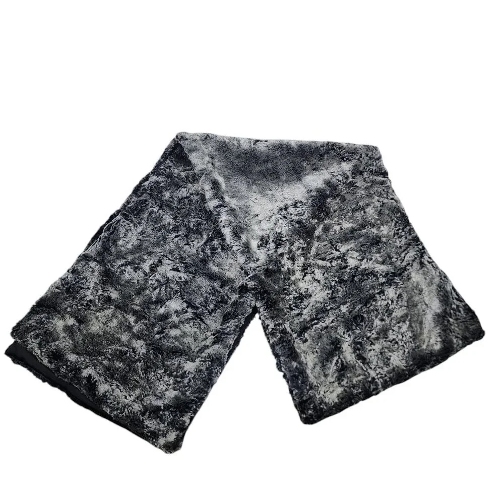 Jessica McClintock‎ Shawl Women OS Gray Faux Fur Evening Wrap Stole